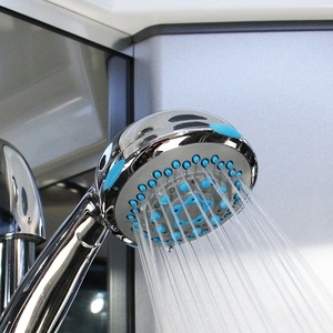 Cabine de douche offset avec base en acrylique, cadre noir mat, design droit, jets de massage corporel, pour appartement, 1100x700x2150mm, rénovation - Product Image 2