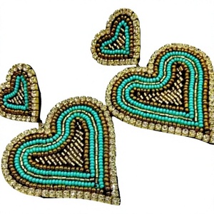 Meilleures boucles d'oreilles pendantes ANEES HANDICRAFTS pour femmes, motif oiseau, perles colorées, forme animale, classiques, cadeau de mariage, cristal - Product Image 2