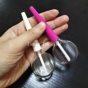 ISMAN 6ml Tube de brillant à lèvres vide en forme de sucette Kawaii pour enfants, rose bonbon et blanc, vente en gros, qualité professionnelle supérieure - Product Image 2