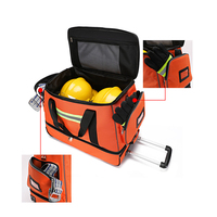 Trousse de premiers secours d'urgence manuelle rétractable grande capacité pour la lutte contre les incendies, en tissu Oxford