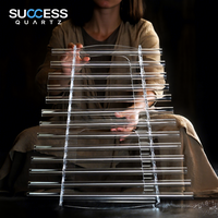 SUCCESS Harpe chantante en cristal à 13 notes, 99,99% quartz pur, instruments de guérison uniques, accordage précis, pour la méditation