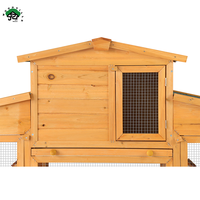 Cage de luxe pour petits animaux en bois de sapin chinois Cage à lapin en bois arrière-cour Guniea cochon Cage à lapin