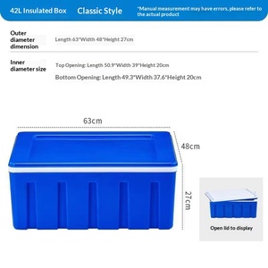 Contenitore Termico Isolato da 42 Litri, Grande Capacità, Grado Commerciale, per Mantenimento Alimenti, Portatile Rinforzato per Asporto e Vendita Ambulante - Product Image 3