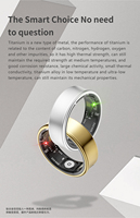 Anillo Inteligente de Salud Avanzado para Hombre, con Control por Aplicación, Resistente al Agua IP67, Monitor de Ritmo Cardíaco, Rastreador de Actividad Física de Titanio