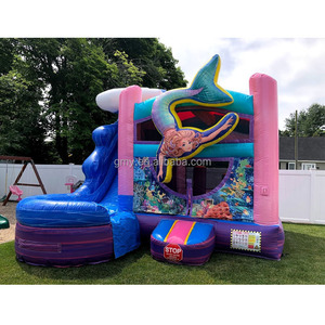 Équipement <span class=keywords><strong>de</strong></span> location <span class=keywords><strong>de</strong></span> fête maison <span class=keywords><strong>de</strong></span> rebond d'eau château gonflable <span class=keywords><strong>de</strong></span> <span class=keywords><strong>petite</strong></span> sirène avec toboggan et piscine - Product Image 1