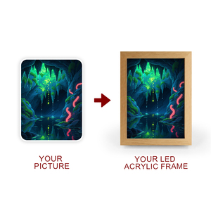 Marco Acrílico LED de Escritorio al por Mayor, Impresión Digital Personalizada, Pintura de Luz Artística <span class=keywords><strong>para</strong></span> <span class=keywords><strong>Tiendas</strong></span> de Fans - Product Image 5