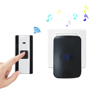 Eu uk us plug security 36 music ring bell wireless doorbell waterproof smart door bell chime