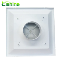 Diffuseur de ventilation de plafond moderne en alliage d'aluminium à persiennes carrées, type retour d'air, pour climatisation et alimentation en air CVC