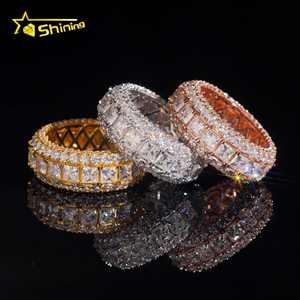 GRA Pass <span class=keywords><strong>Diamond</strong></span> Tester Großhandel Massiv silber 925 VVS Moissan ite Fully Iced Out Ehering Verlobung Ewigkeit Band <span class=keywords><strong>Ring</strong></span> - Product Image 1