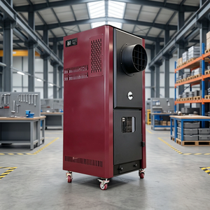 Estufa <span class=keywords><strong>de</strong></span> Aire Caliente <span class=keywords><strong>de</strong></span> Biomasa Industrial CHAOWAN, <span class=keywords><strong>de</strong></span> Acero, Independiente, con Ruedas, para Hospitales, Oficinas y Supermercados - Product Image 1
