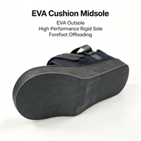 Chaussure post-opératoire CE OEM ODM à semelle rigide compensée en mousse de velours pour la décompression, idéale pour la chirurgie du pied et de l'orteil et la correction de l'hallux valgus