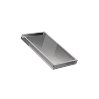 Support de présentation en acrylique de conception moderne, présentoir de table à cinq côtés en perspex, boîte de présentation de produits de vente au détail pour restaurant