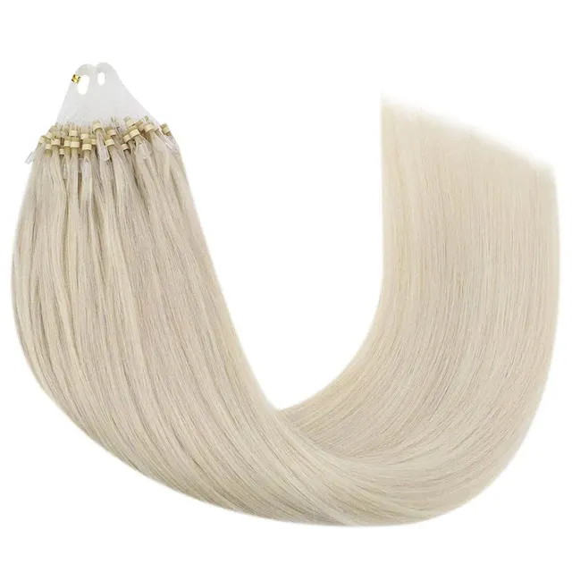 Double Weft Hair Extensions Micro Loop Ring Hair Extensions