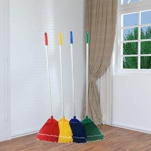 Tête de balai en coton rectangulaire, détachable, lavable, codée par couleur, pour le nettoyage des sols - Product Image 1