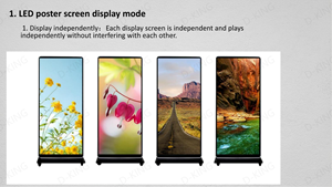 Pantalla Publicitaria Digital Plegable D-King para Interiores P1.25 P1.56 P1.66 P1.86 P2 P2.5 P3, Cartel a Todo Color, Pantalla Plegable de Tres Secciones - Product Image 2