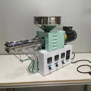 Laboratuvar ölçekli SJ35 plastik ekstruder için küçük laboratuvar masaüstü ölçeği mini filament ekstrüzyon makinesi
