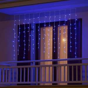 Guirlande lumineuse Gloca 200 LED 5m x 30-70-40-60cm, lumière bleue, fil blanc, étanche IP65, décoration de Noël - Product Image 5