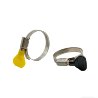Collier de serrage papillon industriel réglable à dégagement rapide en acier galvanisé et inoxydable, outils de quincaillerie allemands