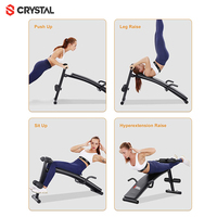 Gym Sit up Banc multifonctionnel réglable SJ-006 Ab Workout Exercise Home Black Crystal Unisex Indoor Fitness Supino Gym