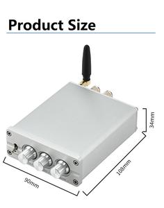 Amplificateur <span class=keywords><strong>Bluetooth</strong></span> stéréo pour haut-parleurs passifs d'extérieur, récepteur audio, 50W*2, 2.0 canaux, mini Hi-Fi, amplificateur intégré de classe D - Product Image 4