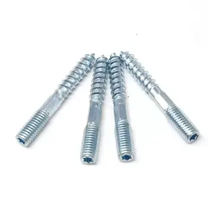 Nhà Máy Giá Máy Chủ Đề Để Chủ Đề Gỗ Chốt Vít Móc Áo Vít M8 X75Mm Đôi End Threaded Bolt