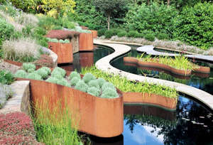 Série Métallique - Jardinière surélevée en acier Corten écologique pour l'intérieur et l'extérieur, pour usage domestique (vente en gros) - Product Image 5