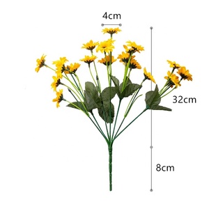 X-1236 Decorazione d'Interni, Bouquet di 13 Girasoli Artificiali da 34CM - Product Image 4