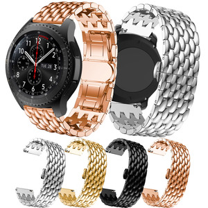 Pulsera con diseño de escamas de dragón para <span class=keywords><strong>Huawei</strong></span> Watch GT <span class=keywords><strong>GT2</strong></span>, correa de acero inoxidable de 46mm, correa de repuesto de Metal de aleación de 22mm - Product Image 6