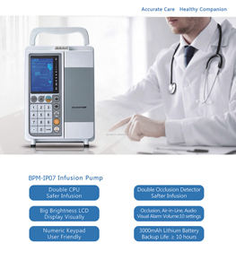 Seringue électronique IV de pompe à perfusion automatique portative pour l'utilisation d'animal humain équipement médical de perfusion de fluide certifié CE - Product Image 5