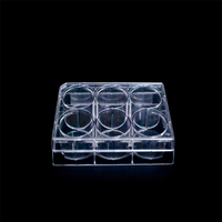 Plaques de culture cellulaire jetables en plastique transparent à 6 puits, à faible adsorption, Alpha Plus Laboratory Supplies
