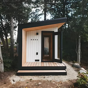 Sauna de Abeto con Porche, Infrarrojo Lejano, Diseño Moderno para Exteriores, <span class=keywords><strong>Terraza</strong></span> para 4-6 Personas - Product Image 6