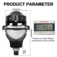 Projecteur LED pour voiture, lentilles LED, phare LED de voiture, lampe antibrouillard, ampoule laser, lumières LED pour véhicule 12-16v