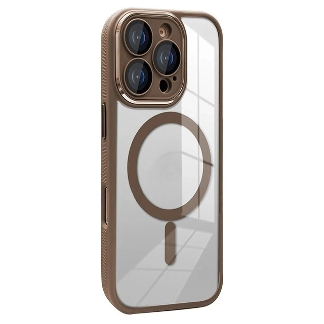 Luxury Magnetic Phone Case for iphone 16 15 14 13 12 Pro Max With Lens Film Protection Shockproof Transparent Acrylic Cover