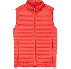 Gran oferta 2025, calentador de cuerpo de diseñador al por mayor, nuevo chaleco acolchado personalizado para hombre, chaleco acolchado ligero informal en Color naranja - Product Image 1