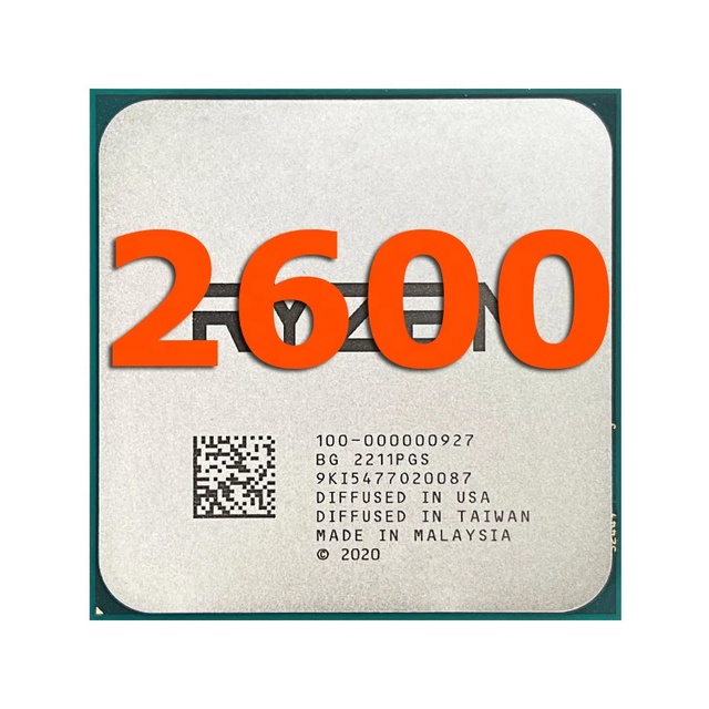 FOR Ryzen 5 2600 R5 2600 3.4 GHz Six-Core Twelve-Core 65W CPU Processor YD2600BBM6IAF Socket AM4 2600