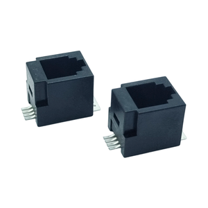 Connettore <span class=keywords><strong>RJ45</strong></span> Maschio/Femmina Tipo <span class=keywords><strong>SMT</strong></span> 4P4C con Luce LED per Connessioni PCB e Cavi - Product Image 6