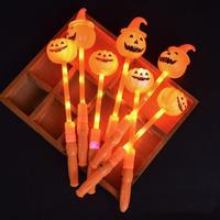 Bâtons lumineux citrouille Halloween 2026, en plastique, décoratifs, jouets lumineux pour enfants, très demandés