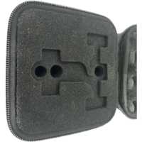 Étui de rangement pour télémètre de golf en cuir mini GPS, design gratuit d'usine, étanche, coque rigide en EVA avec fermeture éclair