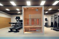 Sauna Infrarroja de Espectro Completo SS-300R, Tecnología de Calefacción Avanzada, Madera de Pino y Hemlock, para Sala de Estar, Dormitorio, Villa, Parque, Panel de Control, Vapor