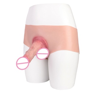 7.4''Silicone Realistic Hollow Dildo Panties <b>Men</b> Gay Lesbian G-Spot Stimulation Realistic Strap-On Dildo Penis Pants Sex <b>Toys</b> - Product Image 3