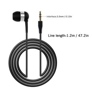Giá Rẻ 3.5Mm Single Side Mono Dây Trong Tai Nghe Earbuds Phổ Tai Nghe Tai Nghe Cho Điện Thoại Di Động Máy Tính Mp3 - Product Image 1