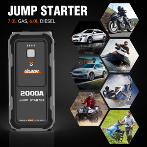 Professional 2000A Peak Car <strong>Battery</strong> <strong>Booster</strong> for Trucks Vans &amp; SUVs Extreme Weather Ready LED Light Function <strong>Use</strong> for Motorcycles - Product Image 5