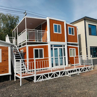 Maison conteneur moderne de luxe préfabriquée sur mesure de 40 pieds, grande et extensible, avec chambre, salle de bain et cuisine