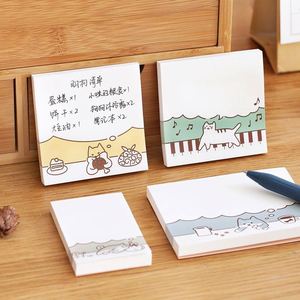 Custom Logo Printed Adhesive Note Pad Ins Cartoon <b>Cute</b> Sticky Notes Self-Adhesive Kawaii Paper <b>Notebook</b> - Product Image 2
