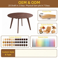 Moderner Massivholz-Esstisch Kompaktes Retro-Minimalistisches Design für Kleine Wohnungen (1,3M Tisch) Montiertes Set