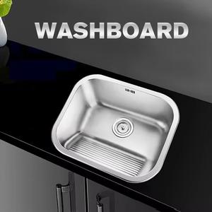 Évier <span class=keywords><strong>de</strong></span> <span class=keywords><strong>salle</strong></span> <span class=keywords><strong>de</strong></span> <span class=keywords><strong>bain</strong></span> à encastrer, poste <span class=keywords><strong>de</strong></span> travail, inox, acier inoxydable, évier <span class=keywords><strong>de</strong></span> lavage, taille 50*45 avec planche à laver pour <span class=keywords><strong>salle</strong></span> <span class=keywords><strong>de</strong></span> <span class=keywords><strong>bain</strong></span> - Product Image 6