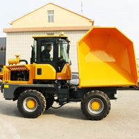 Camion benne minier tout-terrain FCY30 de 3 tonnes à vendre, mini-dumper 4x4 avec moteur comme composant essentiel