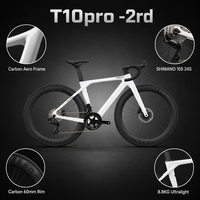 700C全碳纤维公路自行车T10pro -2rd RS-24S Hydr碳轮对24速成人城市自行车推特风格