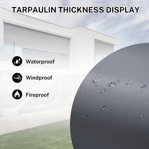 Recinzioni Trasparenti in PVC per Patio, Pannelli Esterni in Plastica Resistente alle Intemperie, <span class=keywords><strong>Tende</strong></span> in Vinile Trasparente - Product Image 4