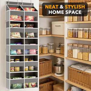 Door <b>Storage</b> Hanging Bag Wall-mounted Multi-layer Sundries Organizer Polyester Modern Minimalism Bedroom <b>Storage</b> for <b>Shoes</b> - Product Image 5
